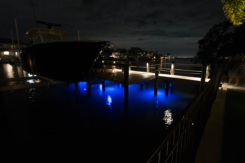 dock lighting installation