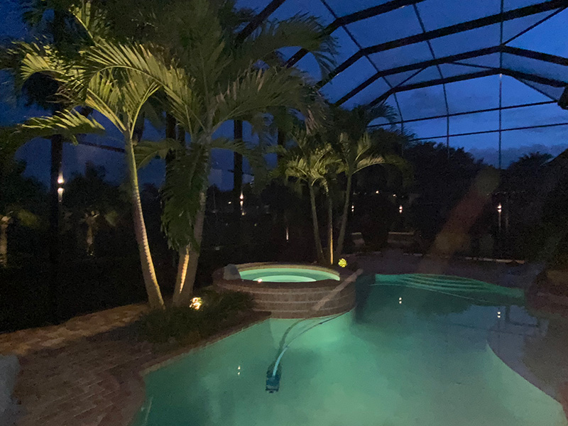 pool light installation